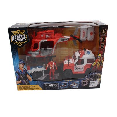 طقم بوليس كبير طيارة مع سيارة 17-2241037