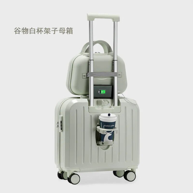 18/20 بوصة حقيبة الصعود متعددة الوظائف حقيبة سفر الطالب كلمة السر حقيبة تروللي بعجلات المتداول حقيبة الأمتعة مع حامل الكأس - منصة بي مارت للتسوق الإلكتروني18/20 بوصة حقيبة الصعود متعددة الوظائف حقيبة سفر الطالب كلمة السر حقيبة تروللي بعجلات المتداول حقيبة الأمتعة مع حامل الكأس