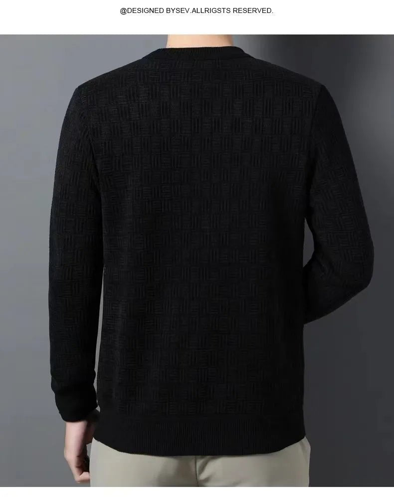 2023 جديد الرجال سترة سميكة محبوك البلوزات الرجال ثلاثي الأبعاد الجاكار عالية الجودة طاقم الرقبة الدافئة رداء علوي غير رسمي البلوز - منصة بي مارت للتسوق الإلكتروني2023 جديد الرجال سترة سميكة محبوك البلوزات الرجال ثلاثي الأبعاد الجاكار عالية الجودة طاقم الرقبة الدافئة رداء علوي غير رسمي البلوز