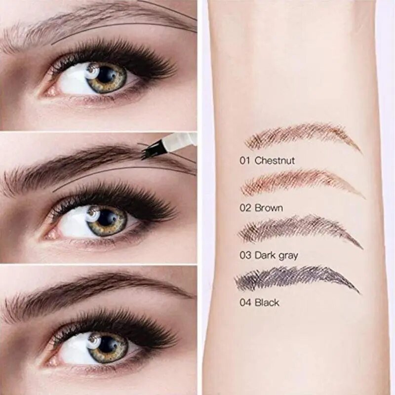 4 شوكة تلميح قلم الحواجب مقاوم للماء السائل قلم الحواجب ماكياج طويل الأمد قلم الحواجب مستحضرات التجميل Microblade قلم الحواجب - منصة بي مارت للتسوق الإلكتروني4 شوكة تلميح قلم الحواجب مقاوم للماء السائل قلم الحواجب ماكياج طويل الأمد قلم الحواجب مستحضرات التجميل Microblade قلم الحواجب