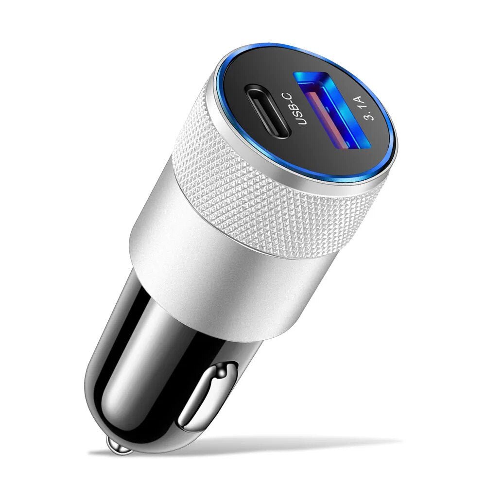 70W PD Car Charger USB Type C Fast Charging Car Phone Adapter for iPhone 14 13 12 Xiaomi Huawei Samsung S21 S22 Quick Charge - منصة بي مارت للتسوق الإلكتروني70W PD Car Charger USB Type C Fast Charging Car Phone Adapter for iPhone 14 13 12 Xiaomi Huawei Samsung S21 S22 Quick Charge
