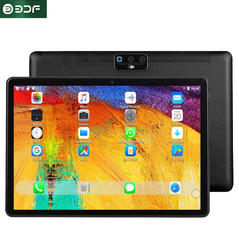 BDF H1 New 10.1 Inch Tablet Pc 4GB RAM 64GB ROM 8 Core Tablets 800x1280 Google Play 3G/4G LTE Phone Call Android 9 WiFi 5000mAh - منصة بي مارت للتسوق الإلكترونيBDF H1 New 10.1 Inch Tablet Pc 4GB RAM 64GB ROM 8 Core Tablets 800x1280 Google Play 3G/4G LTE Phone Call Android 9 WiFi 5000mAh