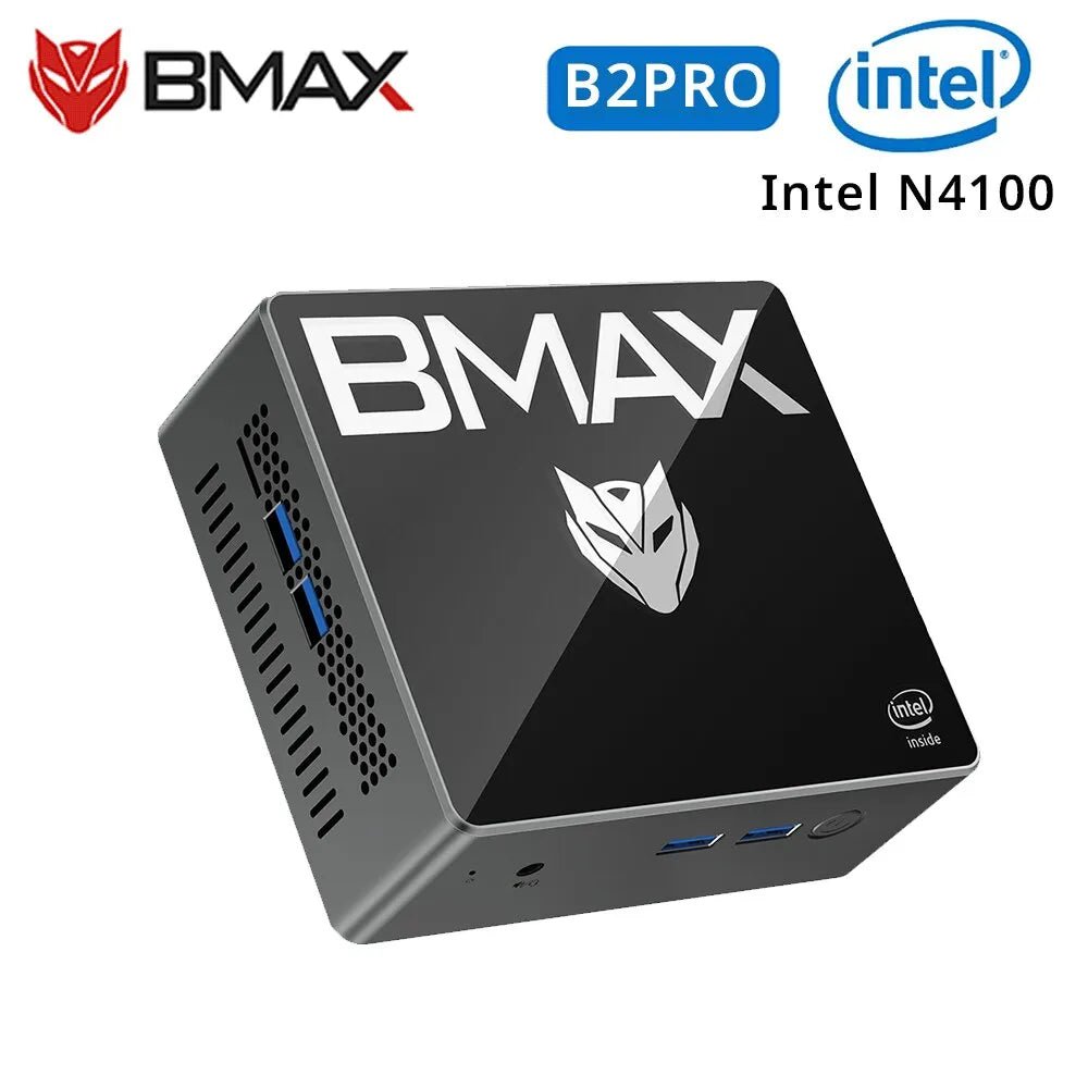 BMAX B2 Pro Mini PC Windows 11 PRO OS PC All In One HDMI Intel N4100 8GB RAM 256GB SSD Intel UHD Graphics 600 1000Mbps Ethernet - منصة بي مارت للتسوق الإلكترونيBMAX B2 Pro Mini PC Windows 11 PRO OS PC All In One HDMI Intel N4100 8GB RAM 256GB SSD Intel UHD Graphics 600 1000Mbps Ethernet