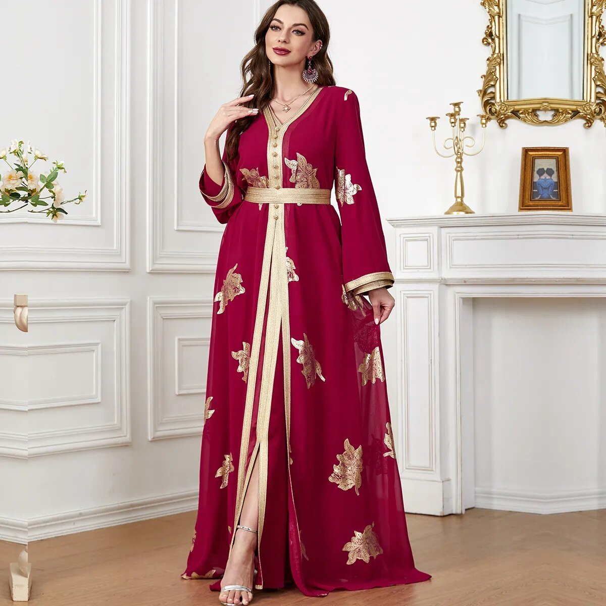 BNSQ 3371 #2023 جلابية جديد الشيفون مذهب قطعتين مجموعة أنيقة فستان الموضة - منصة بي مارت للتسوق الإلكترونيBNSQ 3371 #2023 جلابية جديد الشيفون مذهب قطعتين مجموعة أنيقة فستان الموضة