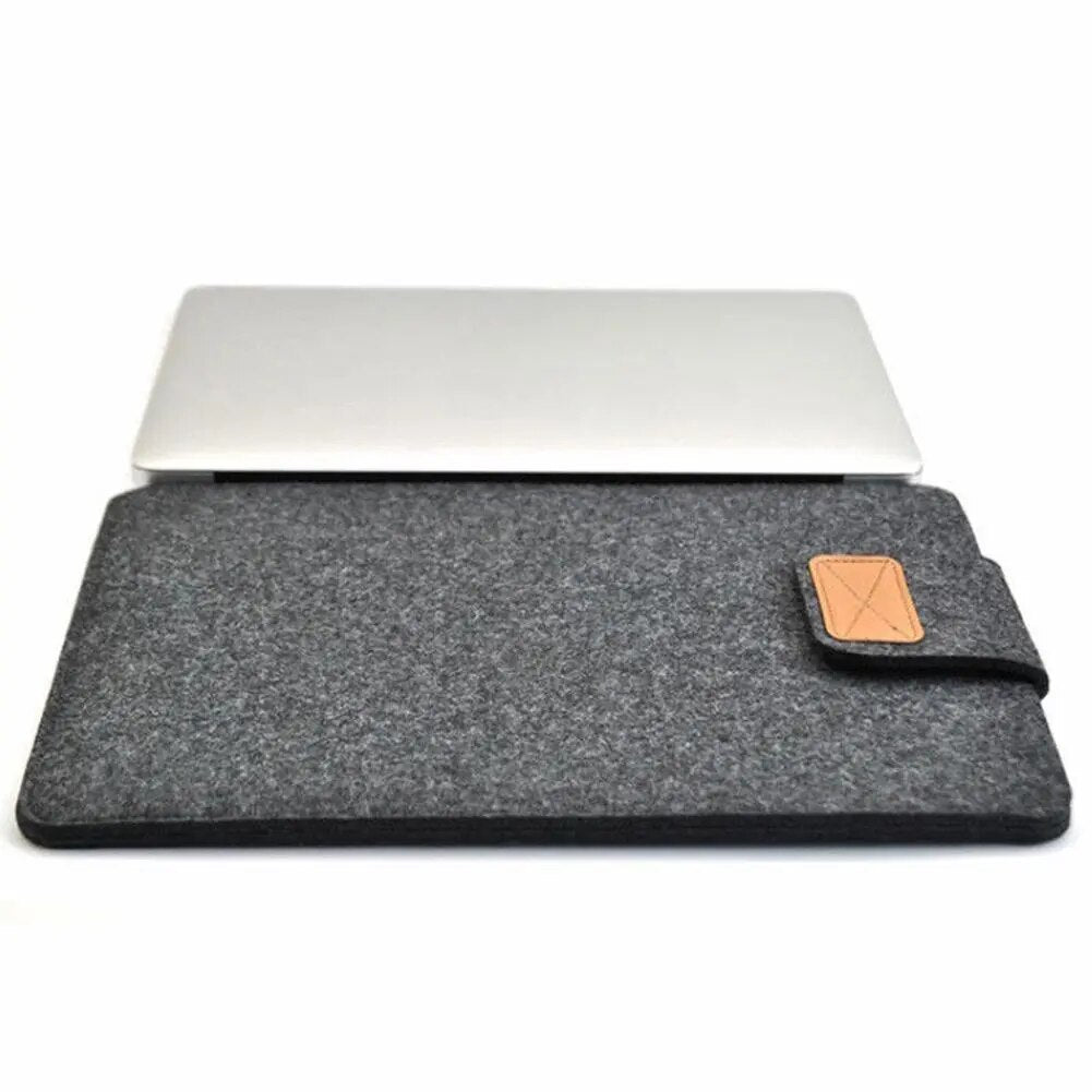 Felt Sleeve Slim Tablet Case Cover Bag for MacBooks Air Pro 11 13 15 Inch Solid Color Tablet Storage Bag - منصة بي مارت للتسوق الإلكترونيFelt Sleeve Slim Tablet Case Cover Bag for MacBooks Air Pro 11 13 15 Inch Solid Color Tablet Storage Bag