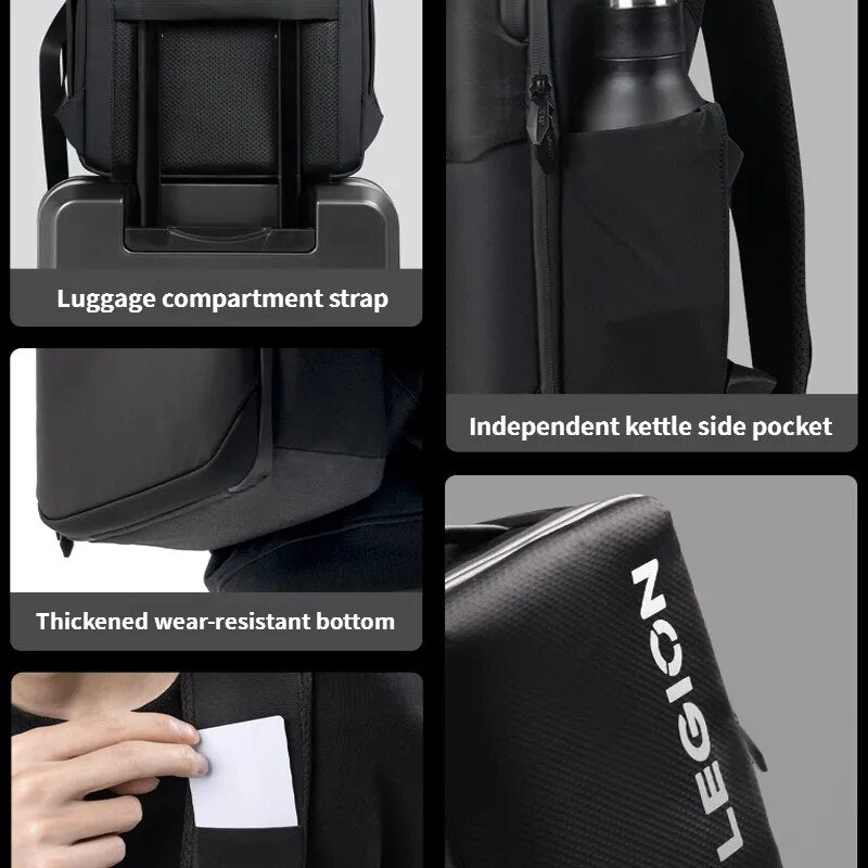 Lenovo Multifunctional Backpack P3 16 Inch Men Women High Capacity and Quality Laptop Multiple Pockets Bag For Outdoor Tourism - منصة بي مارت للتسوق الإلكترونيLenovo Multifunctional Backpack P3 16 Inch Men Women High Capacity and Quality Laptop Multiple Pockets Bag For Outdoor Tourism