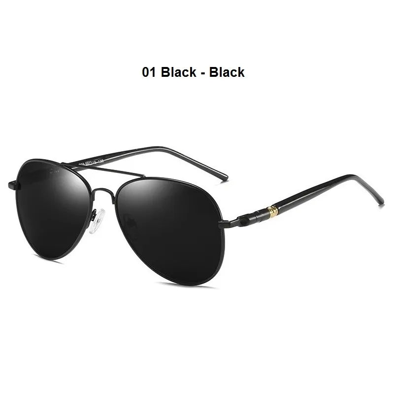 Luxury Men's Polarized Sunglasses Driving Sun Glasses For Men Women Brand Designer Male Vintage Black Pilot Sunglasses UV400 - منصة بي مارت للتسوق الإلكترونيLuxury Men's Polarized Sunglasses Driving Sun Glasses For Men Women Brand Designer Male Vintage Black Pilot Sunglasses UV400