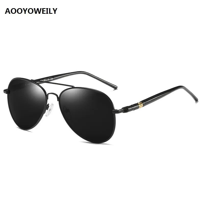 Luxury Men's Polarized Sunglasses Driving Sun Glasses For Men Women Brand Designer Male Vintage Black Pilot Sunglasses UV400 - منصة بي مارت للتسوق الإلكترونيLuxury Men's Polarized Sunglasses Driving Sun Glasses For Men Women Brand Designer Male Vintage Black Pilot Sunglasses UV400