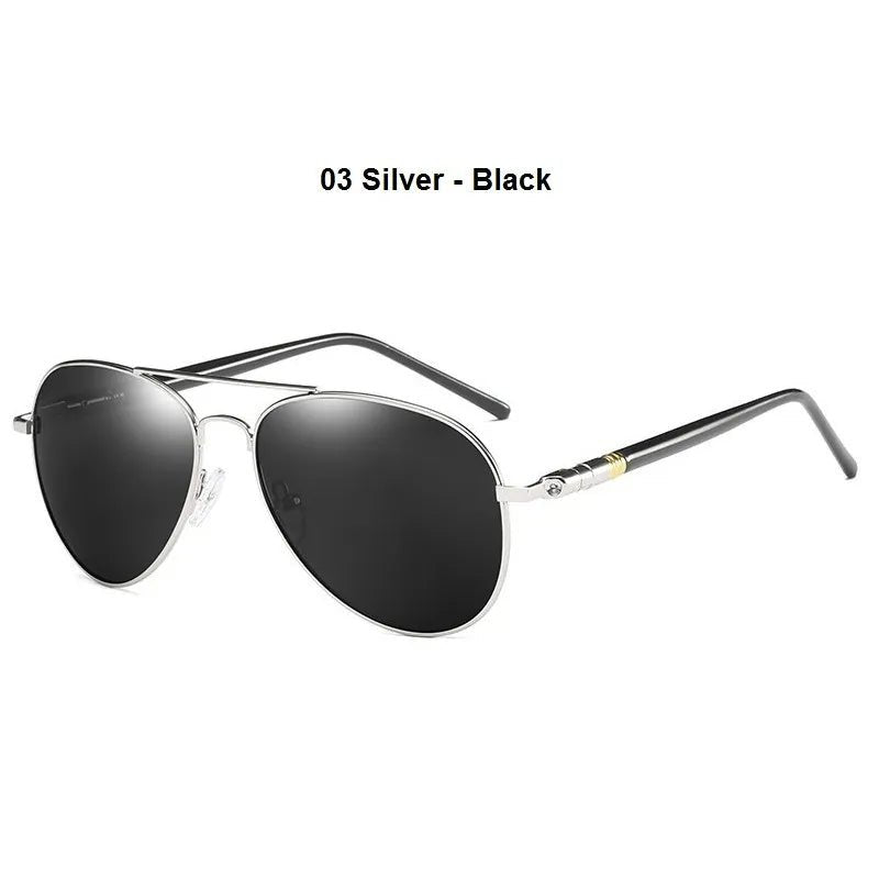 Luxury Men's Polarized Sunglasses Driving Sun Glasses For Men Women Brand Designer Male Vintage Black Pilot Sunglasses UV400 - منصة بي مارت للتسوق الإلكترونيLuxury Men's Polarized Sunglasses Driving Sun Glasses For Men Women Brand Designer Male Vintage Black Pilot Sunglasses UV400