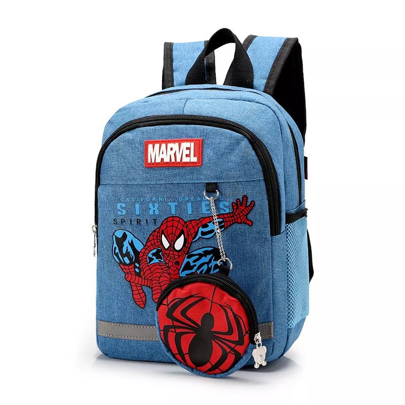 Marvel Kids Backpacks For Boys preschool Child Captain America Spider Men Pattern School Bags Teenager Lightweight Cute Knapsack - منصة بي مارت للتسوق الإلكترونيMarvel Kids Backpacks For Boys preschool Child Captain America Spider Men Pattern School Bags Teenager Lightweight Cute Knapsack