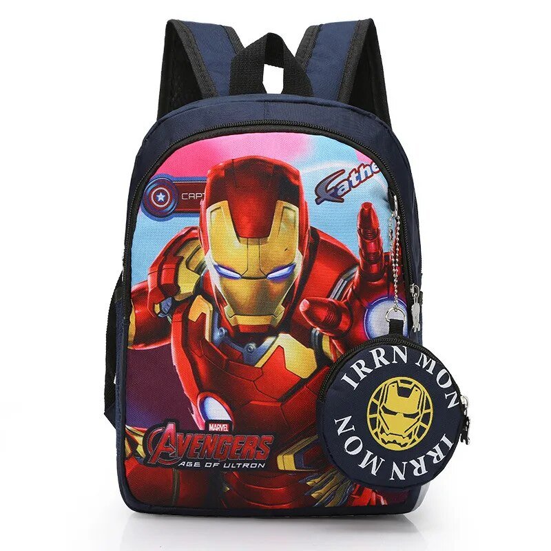 Marvel Kids Backpacks For Boys preschool Child Captain America Spider Men Pattern School Bags Teenager Lightweight Cute Knapsack - منصة بي مارت للتسوق الإلكترونيMarvel Kids Backpacks For Boys preschool Child Captain America Spider Men Pattern School Bags Teenager Lightweight Cute Knapsack