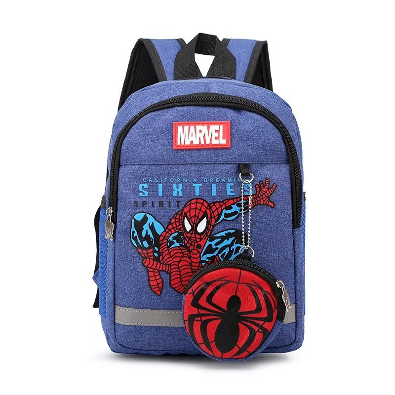Marvel Kids Backpacks For Boys preschool Child Captain America Spider Men Pattern School Bags Teenager Lightweight Cute Knapsack - منصة بي مارت للتسوق الإلكترونيMarvel Kids Backpacks For Boys preschool Child Captain America Spider Men Pattern School Bags Teenager Lightweight Cute Knapsack