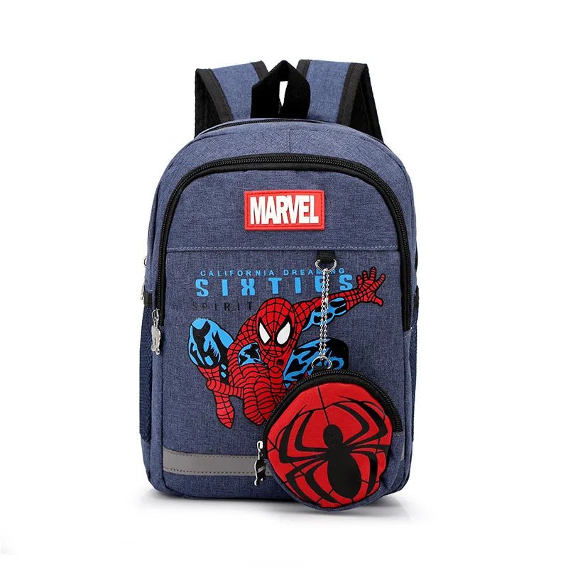 Marvel Kids Backpacks For Boys preschool Child Captain America Spider Men Pattern School Bags Teenager Lightweight Cute Knapsack - منصة بي مارت للتسوق الإلكترونيMarvel Kids Backpacks For Boys preschool Child Captain America Spider Men Pattern School Bags Teenager Lightweight Cute Knapsack