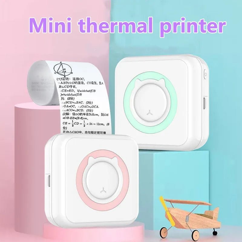Meow Mini Label Printer Thermal Portable Printers Stickers Paper Inkless Wireless Impresora Portátil 200dpi Android IOS 57mm - منصة بي مارت للتسوق الإلكترونيMeow Mini Label Printer Thermal Portable Printers Stickers Paper Inkless Wireless Impresora Portátil 200dpi Android IOS 57mm